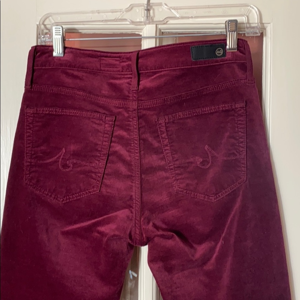 AG Crimson Corduroy Ankle Skinny Pants - 27 - Picture 3 of 7